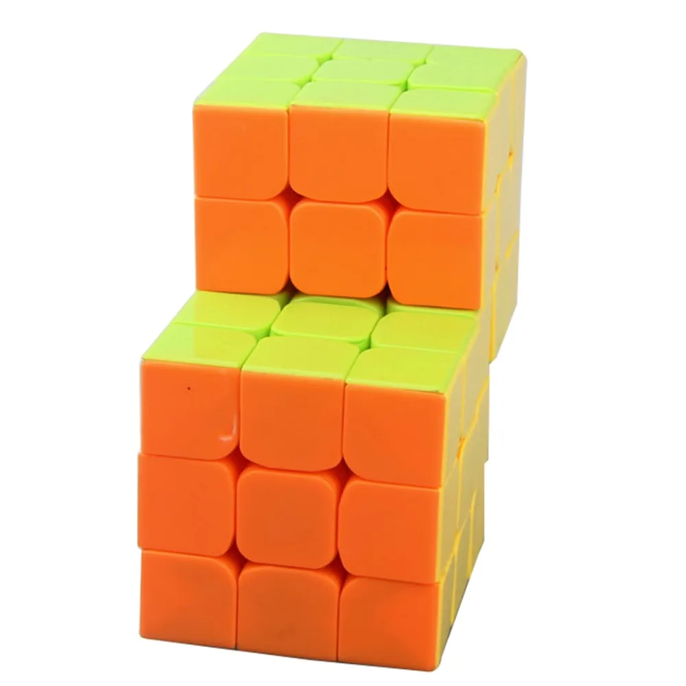 CubeTwist сиамский соединенный зеркальный волшебный куб двойной 3x3x3 соединенный волшебный куб развивающая игрушка для детей рождественские подарки