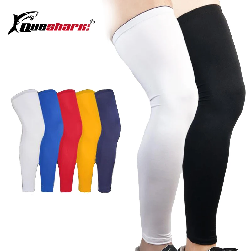 

1PCS Sports Silicone Antiskid Long Knee Support Legwarmers Compression Knee Brace Pad Protector Running Basketball Leg Sleeve