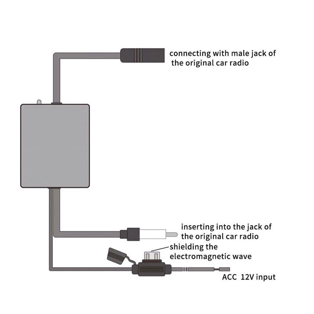 12V 25dB Car FM Radio Antenna Amplifier Booster with Indicator Model ANT-208 Auto Car FM Antenna Amplifier For Car Vehicle Boat