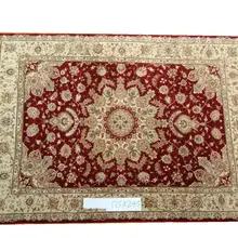 Ковер ручной работы домашний декор Квадратный Ковер античный винтажный Натуральная Овечья шерсть