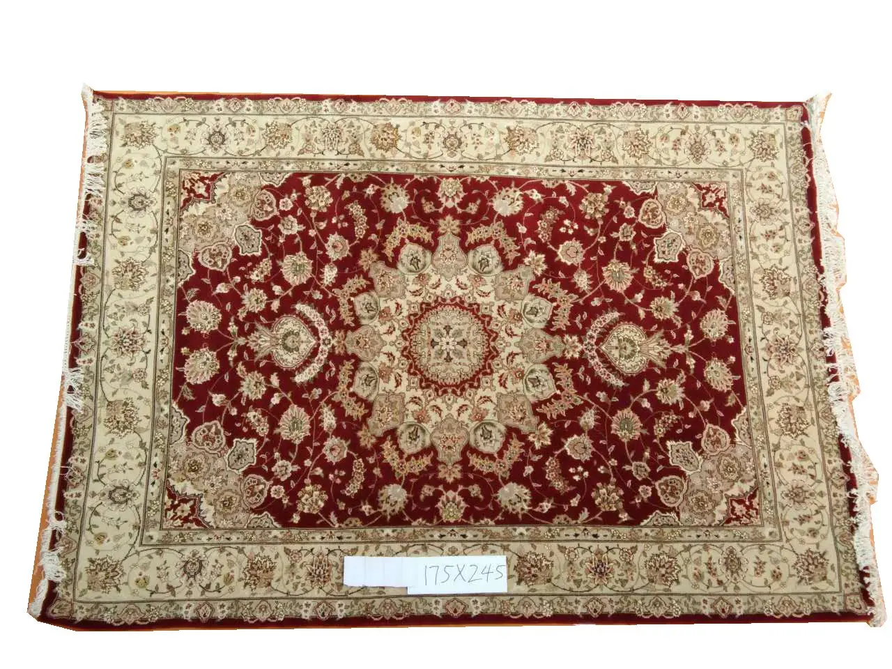 persian carpet designs hand knotted Wool and Silk Oriental Persian Rug