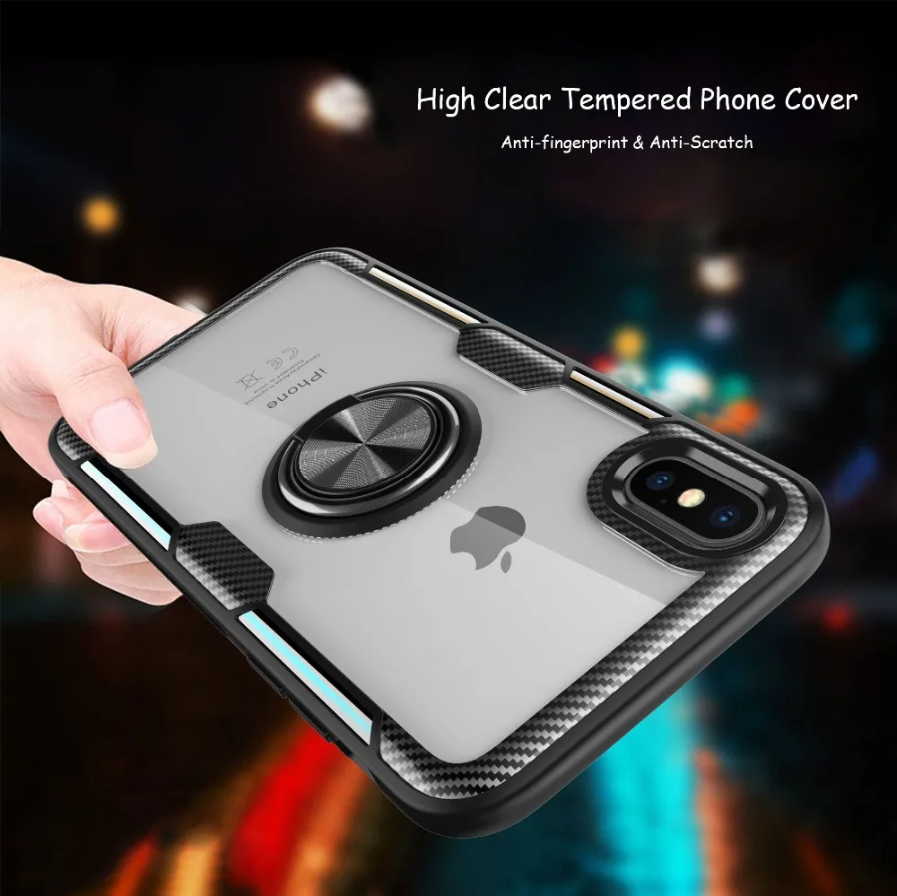 Case For Huawei Mate 20X 20 Pro 20Lite Cover Transparent Car Absorption Stand Holder Mate10 9 Honor10 7X P20 Lite |