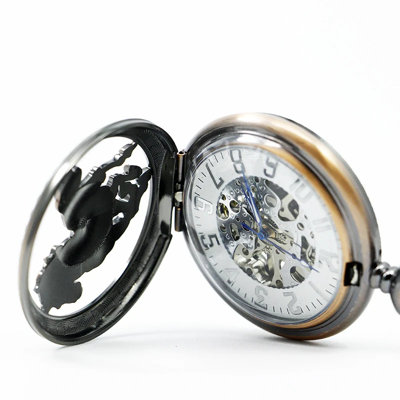 Антикварные и винтажные бронзовые Orologio Horse полые механические карманные часы с брелоком цепочка Кулон Wo мужские s мужские часы PJX1228