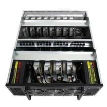 4U case mining rig frame USB miner fan rack bitcoin minero chassis holder gpu gtx1080 P106 RX470 480 R9 380 370 RX 570 580