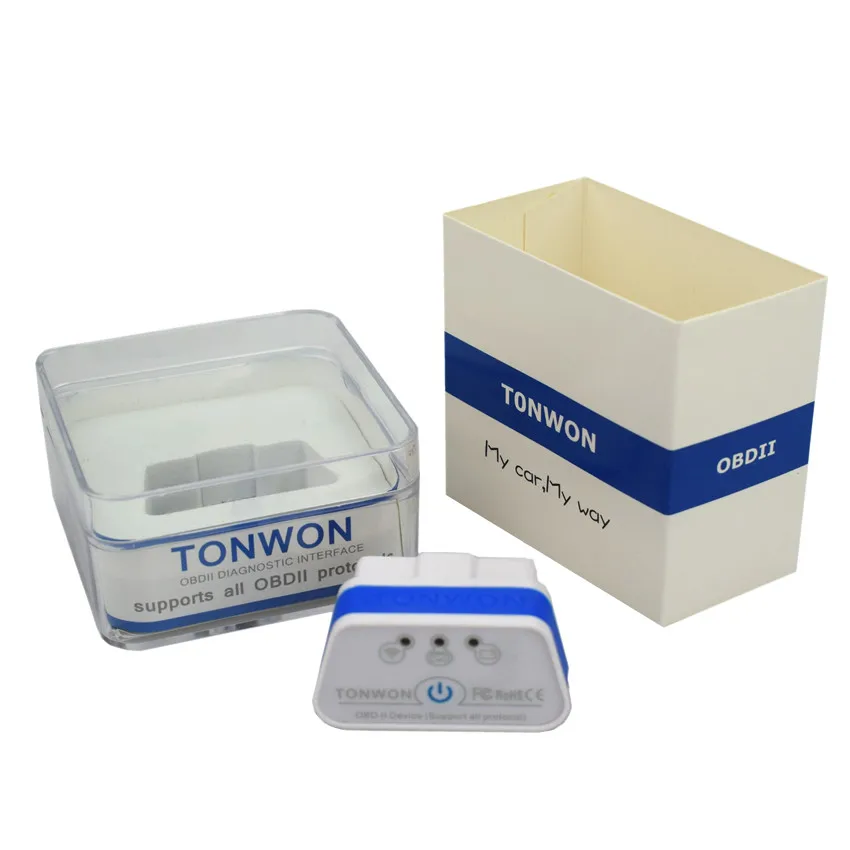 Tonwon 2 BT3.0/4,0/WiFi автомобильный диагностический сканер инструмент OBD2 устройство инструмент проверка двигателя автомобиля считыватель кода для iOS/Android