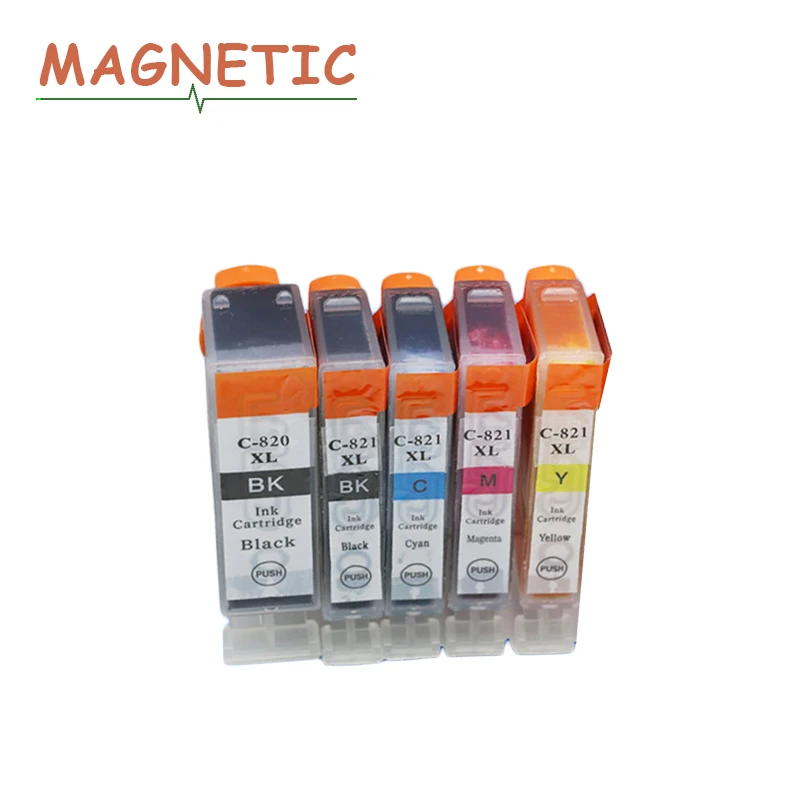 5x PGI 820 совместимый чернильный картридж PGI820 для струйного принтера Canon PIXMA MX860 MX870