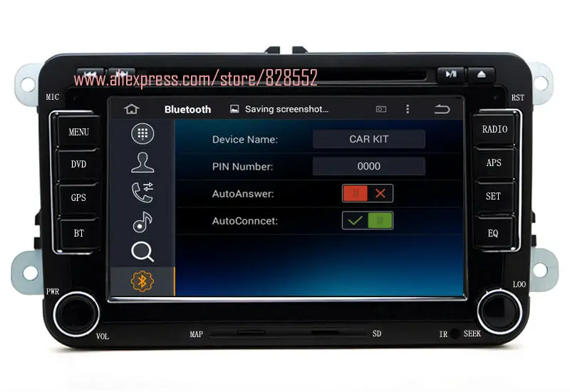 Top Android 6.0 Quad-core RAM 2GB Car DVD Player For VW/Volkswagen/Passat/POLO/GOLF/Skoda/Seat With 3G/wifi USB GPS BT 2