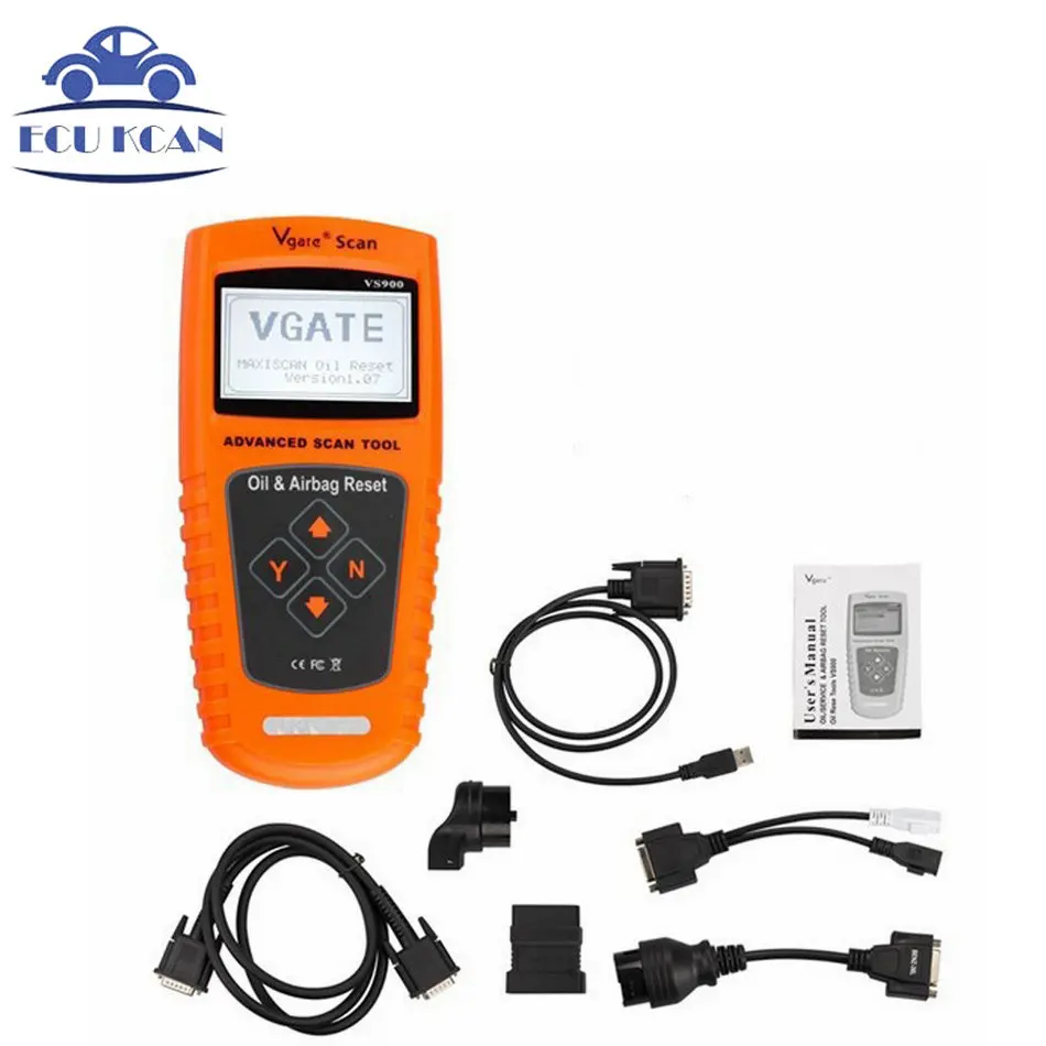 

Best Vgate VS900 Oil/Service and Airbag Reset Tool VS 900 Service Airbag Reset Tool Reset Oil Inspection Light Sets Inspection