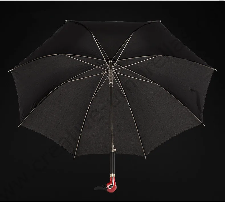 210D Оксфорд 75T стальной сплав Антикоррозийная утка длинная ручка зонтик Анти-УФ животных акриловый зонтик с изысканной упаковкой подарочной коробки - Цвет: Red Duck