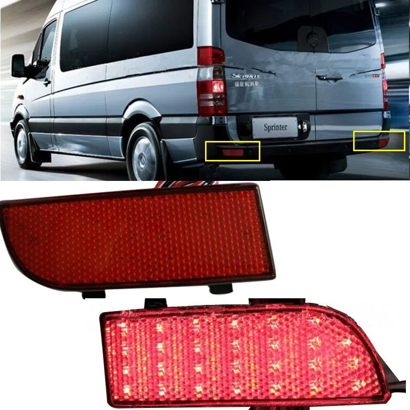 

EXTERIOR VEHICLE LIGHTS LED REAR WARNING BRAKE LIGHTS BUMPER LAMPS FIT FOR BENZ SPRINTER MPV REAR LED STROBE REVERSE LIGHT LAMP