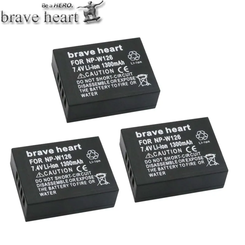 3battery NP-W126 NP W126 NPW126 Батарея+ TYPE-C Зарядное устройство для ЖК-дисплея с подсветкой Fujifilm X100F X-T10 X-T20 X-Pro1 X-Pro2 HS30EXR HS33EXR HS35EXR X-A1 X-A2 - Цвет: 3battery
