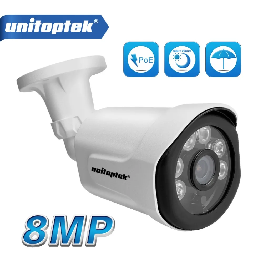 

Ultra HD 8MP 4K Outdoor Bullet IP Camera Night View Surveillance Security Video Camera IP Metal Case Motion Detect Alert Record