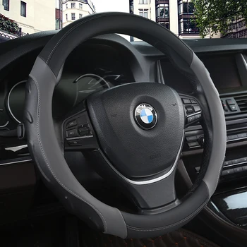 

KKYSYELVA car steering wheel cover 38cm Fashion Wheel Covers for Women Lady Leather Steering-wheel Auto Interior Accessories