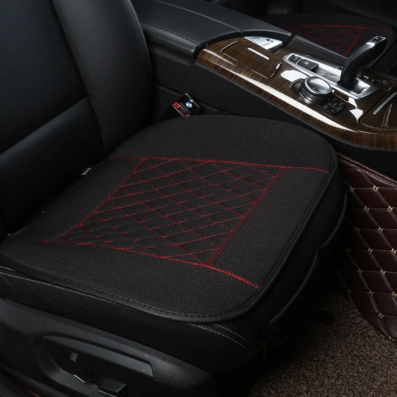

KKYSYELVA 1PCS Easy Install Car Seat Cushion Cover Universal Auto Front Back Seat Covers Car Chair Mat Pad Interior Accessories