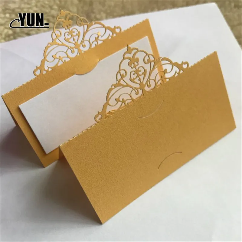 10pcsset Laser Cut Wedding Party Table Name Place Cards  Decor Wedding Favor Decoration 5Dzx007-10 (24)