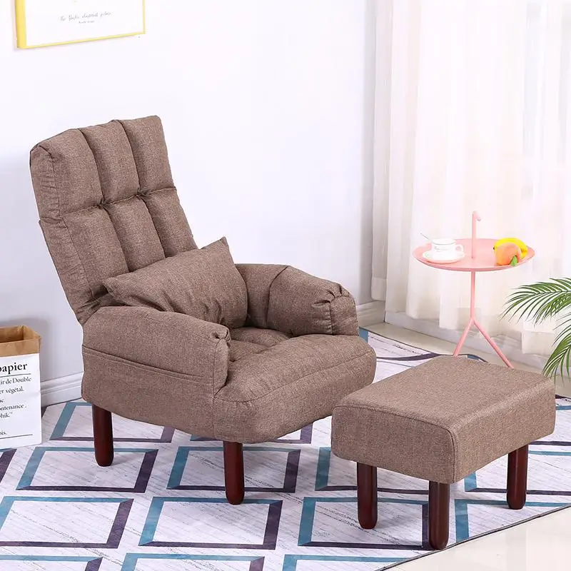 Ленивый диван общежития компьютер один диван стул японский стиль тканевый складной стул кормление грудью регулируемый стул - Цвет: style 8