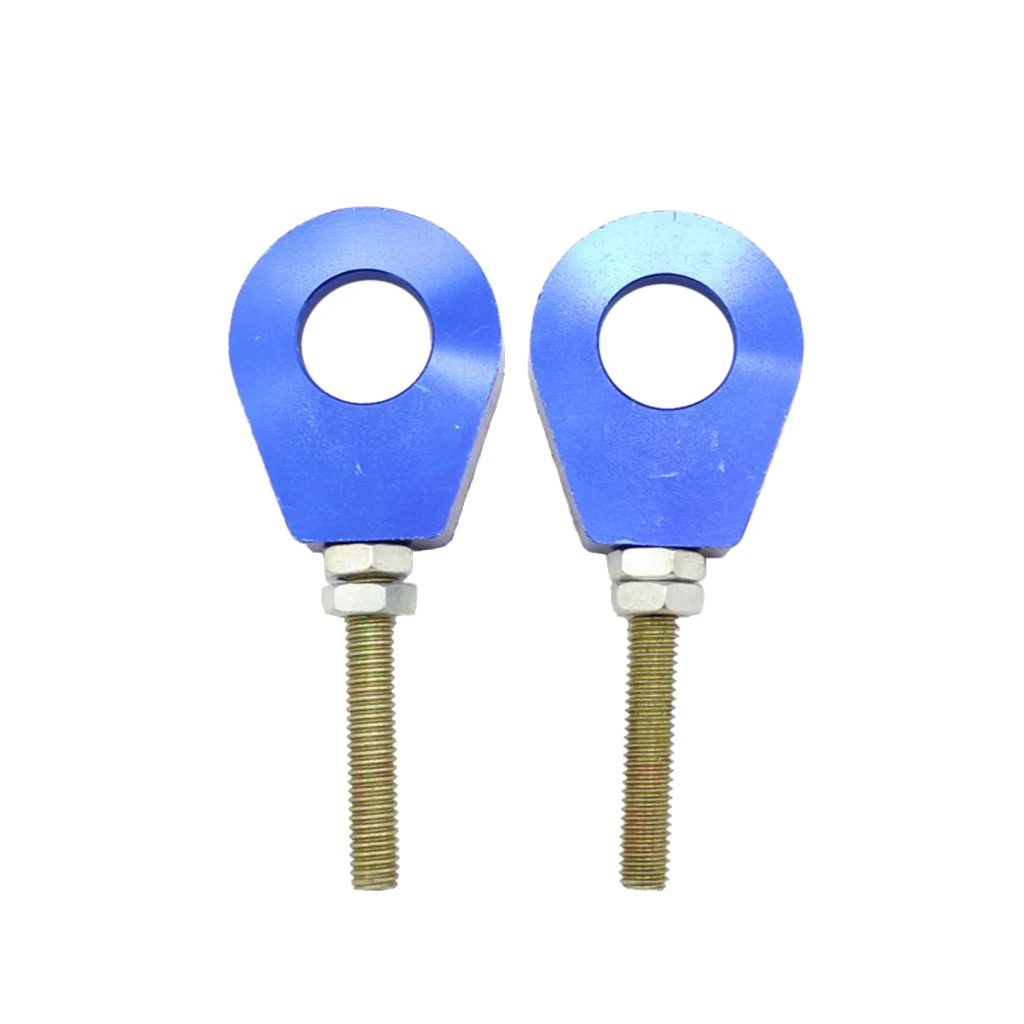 2Pcs 15mm Motorbike Chain Tensioner Adjuster for PIT PRO Trail Dirt Bike Blue 15mm Chain Adjuster Tensioner