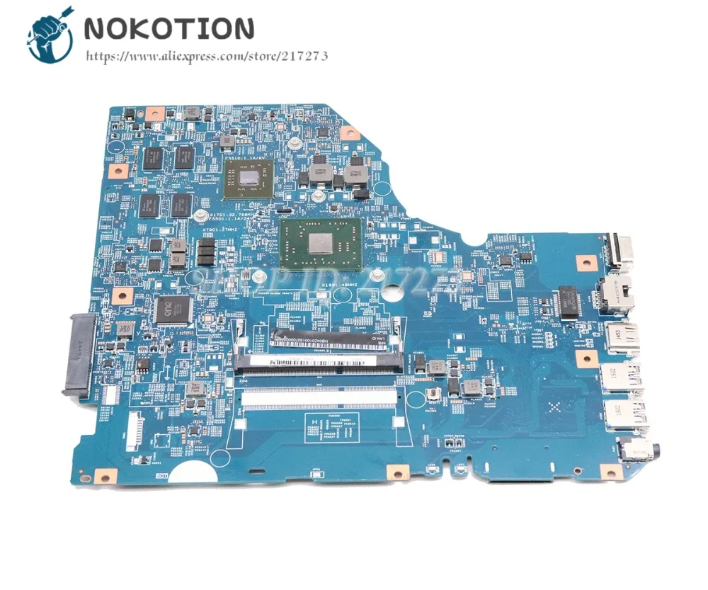 discount NOKOTION For Acer aspire E5-722 E5-722G Laptop motherboard R5 M335 GPU A8-7410 CPU DDR3 NB04Z01001