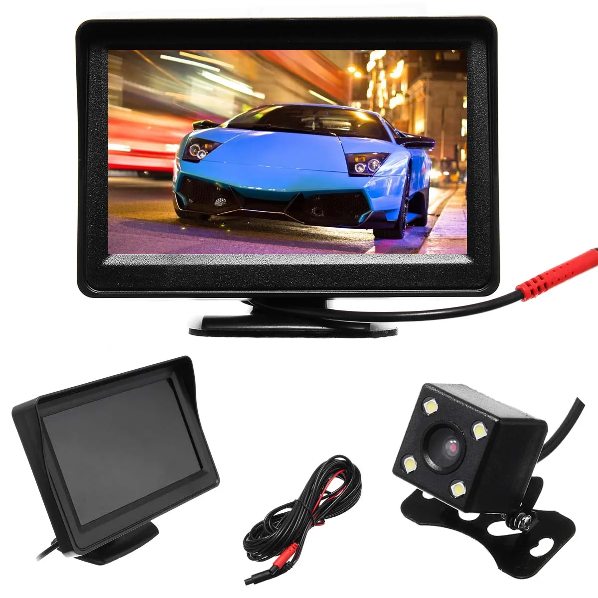 

4.3 Inch Color TFT LCD Car Rear View Monitor Car Backup Parking Monitor for Truck Bus Reversing Rear View Camera DVD VCD