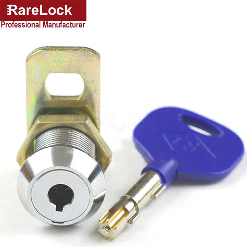 

Rarelock High Security Cam Lock for Cabinet ATM Cash Box Safe Box Equipment Brass Key DIY Furniture Hardware b a