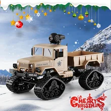 1/16 6WD RC автомобиль военный грузовик Рок Гусеничный контроль транспортное средство связь игрушки для детей Авто армейские грузовики Рождественский подарок
