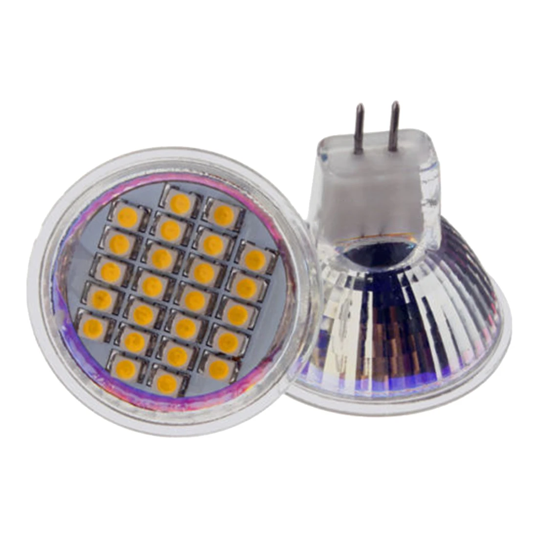 3 X MR11 LED Light Warm White 24 SMD Bulb Lamp AC&DC 12V TypeMR11