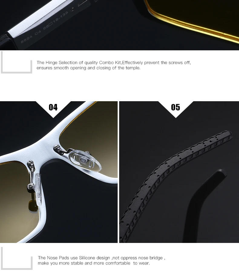 RBEWTP очки ночного видения алюминиевый магний мужские солнцезащитные очки поляризованные Квадратные Зеркальные для глаз мужские очки аксессуары для мужчин