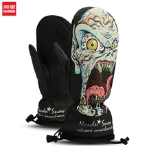 Прямые соленые американские женские/мужские/Детские лыжные перчатки Зимние теплые плюшевые сноубордические водонепроницаемые перчатки снегоходы мото лыжные перчатки