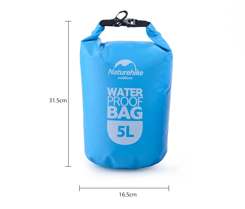 NatureHike 5L Высокое качество открытый Водонепроницаемый сумки Сверхлегкий Кемпинг Пеший Туризм сухой организаторы Дрейфующих байдарках плавание сумка
