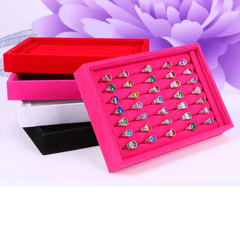 FUNIQUE бархатная подставка-держатель для ювелирных изделий Прямоугольник