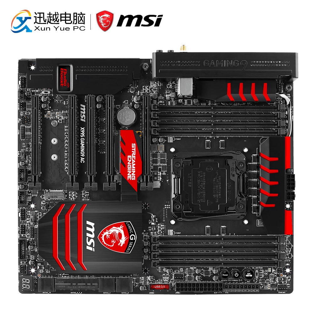 

MSI X99S GAMING 9 AC Desktop Motherboard X99 Socket LGA 2011-3 i7 i5 i3 DDR3 128G SATA3 USB3.0 ATX