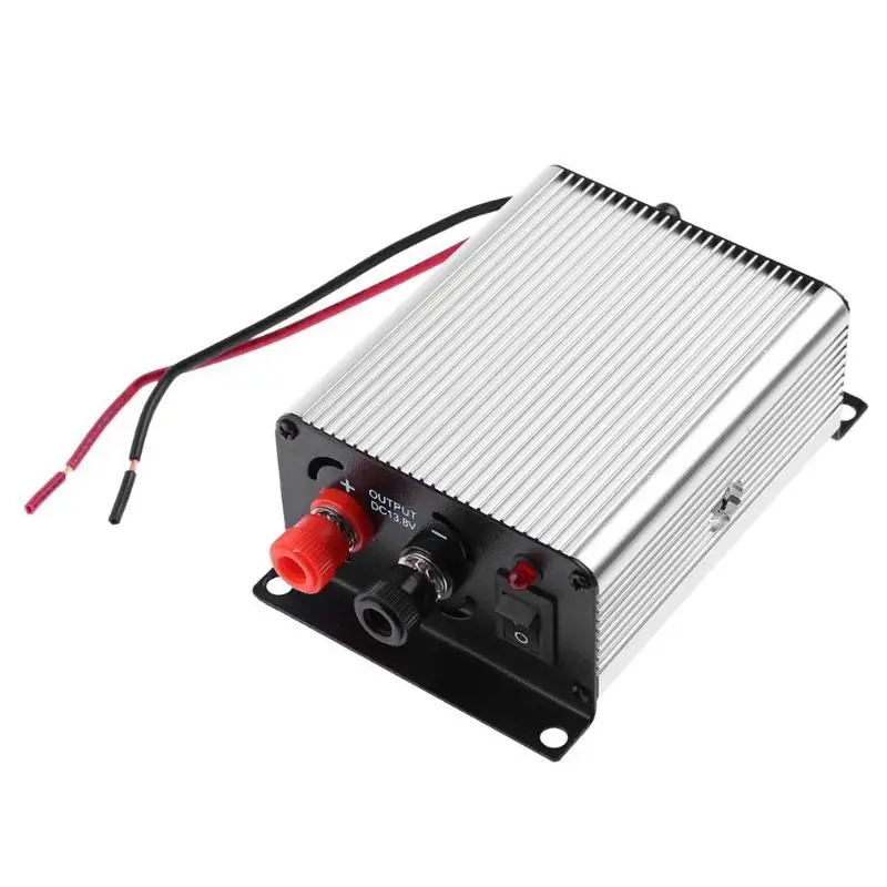 

VODOOL Mini Car Vehicular Walkie-talkie Power Supply 45A 24V To 13.8V Car Auto Interphone Voltage Transformer Switch Adapter
