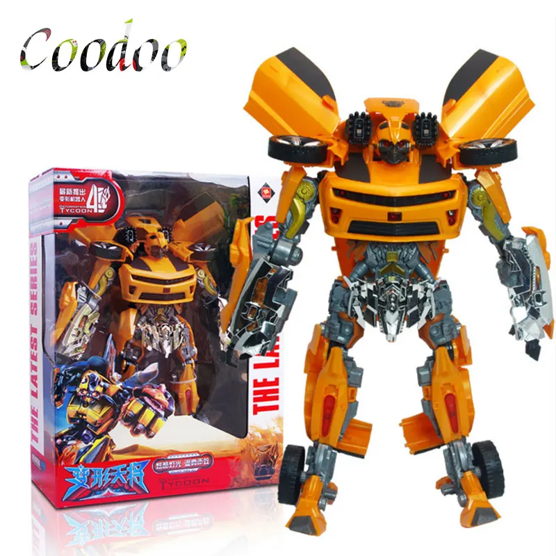 

Children Deformable Manual Robot Action & Toy Figures Hornet Red Thorn King Kong Robot Acousto-optic Model Boy Toys Gifts A4