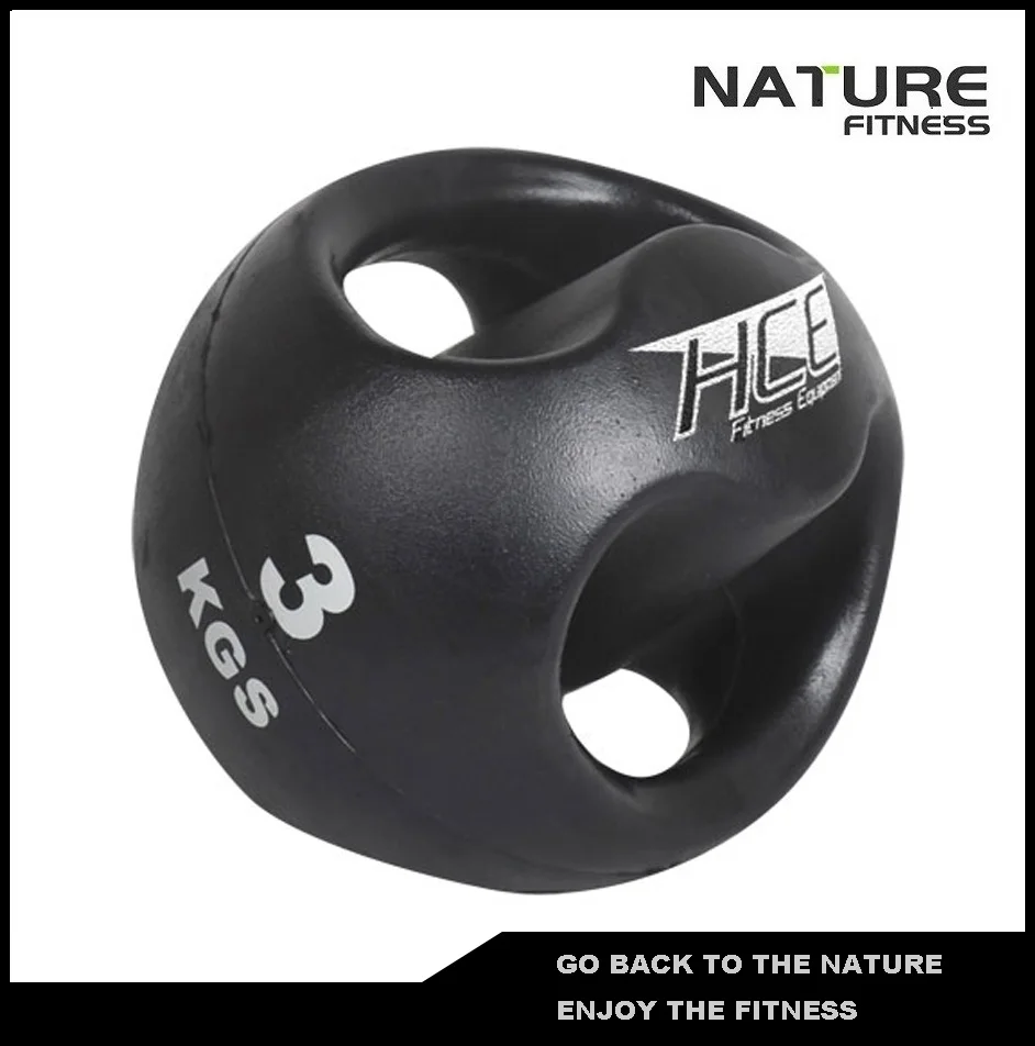 3kgs Double Grip Handles Medicine Ball /Core Ball For Strength Training
