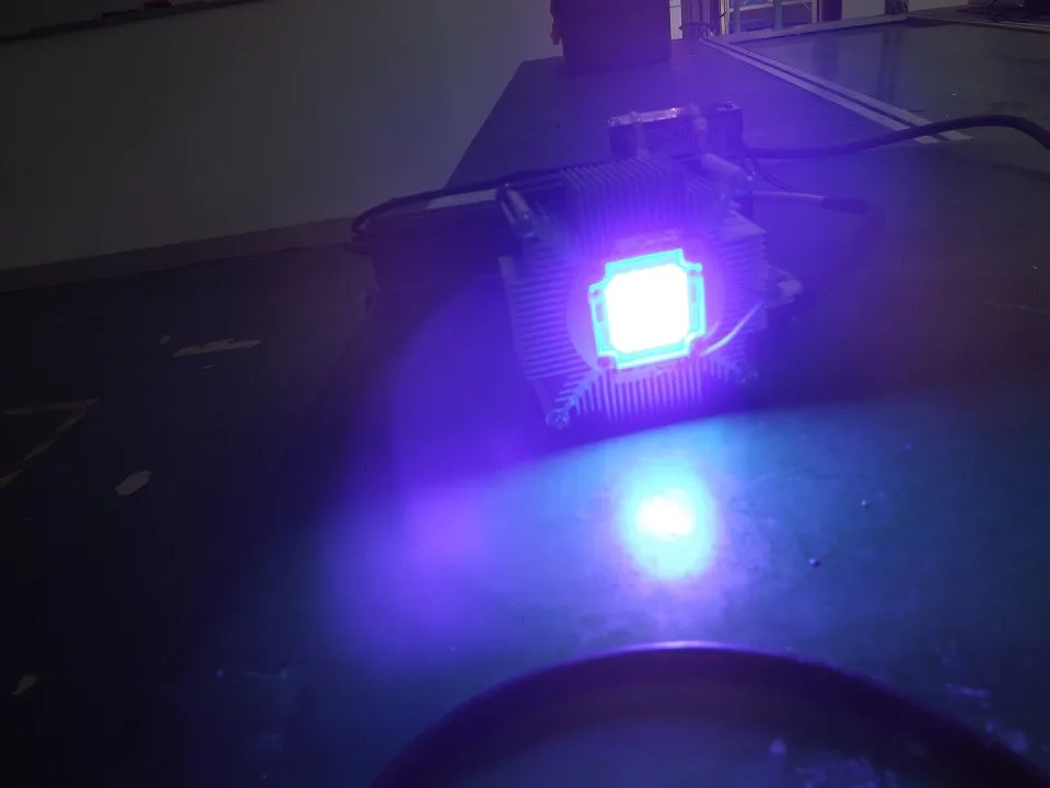 DIY УФ светодиодная лампа, 100 Вт УФ led+ 100 Вт источник питания+ радиатор+ вентилятор охлаждения+ объектив, отверждение/Медицинский стерилизатор/деньги, проверка кредитной карты