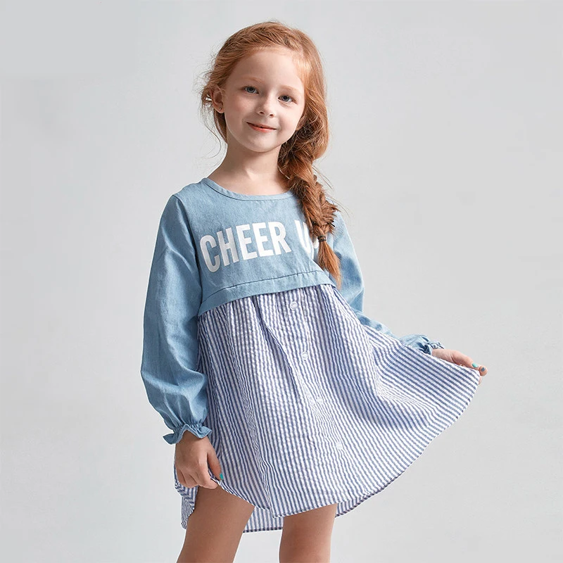 Aliexpress.com : Buy Baby Girls Dress Frock Designs Denim Dress Kids ...