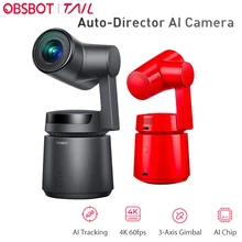 OBSBOT Tail Auto Director Ai камера 4K видео камера AI отслеживание съемки 1850Mah 360 4k 60fps OBSBOT Tail Ai камера