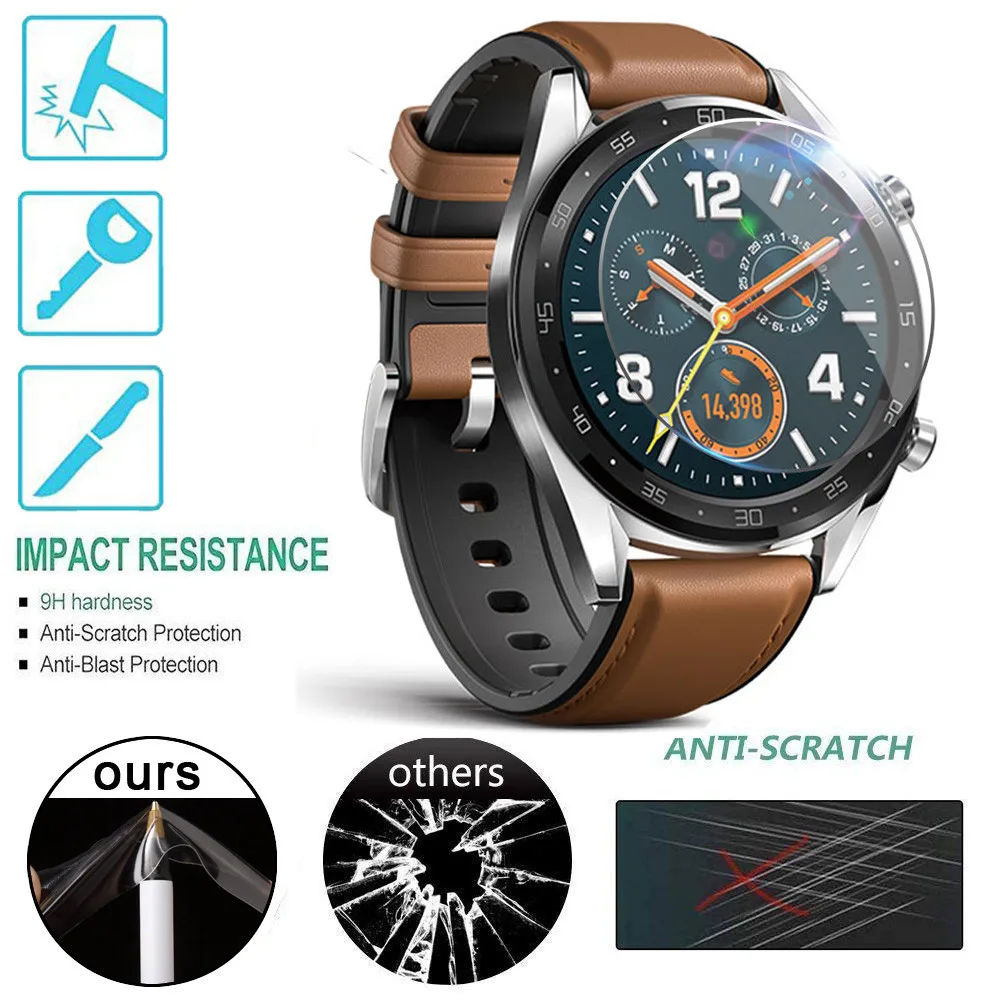5 шт. Взрывозащищенная пленка для Huawei Watch GT Huavey huaway huavei Смарт часы защита экрана
