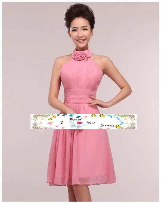 Simples na Altura do Joelho Vestidos de Baile Curto Tamanho Semi Formal Sexy Profundo Roxo Azul Rosa Quente Amarelo Cabresto Pescoço 2021 6 11 Casamentos e Eventos