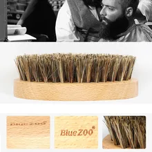 Новая натуральная деревянная щетка для бороды, щетка для усов, мужской уход за лицом, Массажная щетка для бороды, деревянная расческа