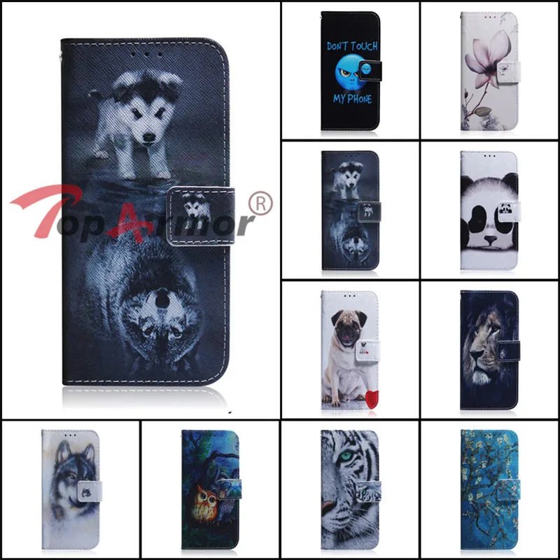 Чехол из искусственной кожи с 3D рисунком для Huawei nova 3 3i 4 4e Enjoy 9 P Smart Plus Y6 Y7 Prime Pro Y9