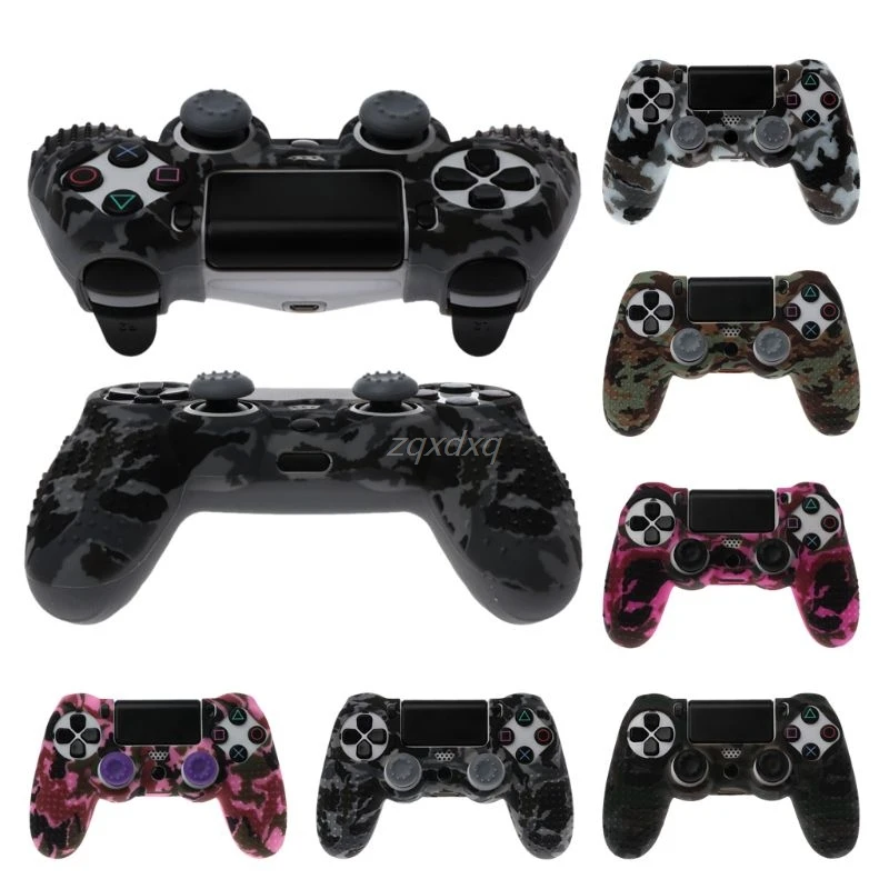 Силиконовый камуфляжный чехол для контроллера Sony Dualshock PS4 DS4 Slim Pro защитный +