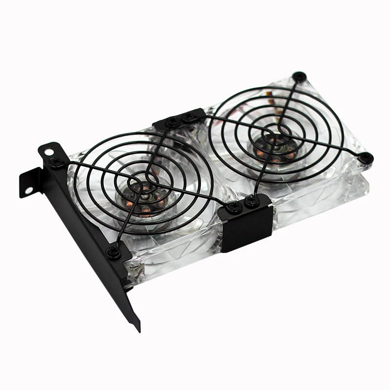 Computer PC PCI e Grafikkarte stand Cooling 8 cm lüfter Universal GPU led Fan Partner Ultra Ruhigen Video Karte dual Halter Kühler Günstig