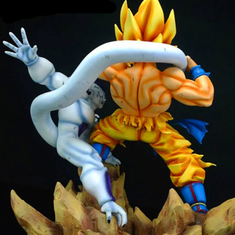 Япония Аниме GK 1/6 Dragon Ball Супер Saiyan Сон Гоку против длинного хвоста Фрица смолы статуя предметы домашней мебели модель игрушки Y864