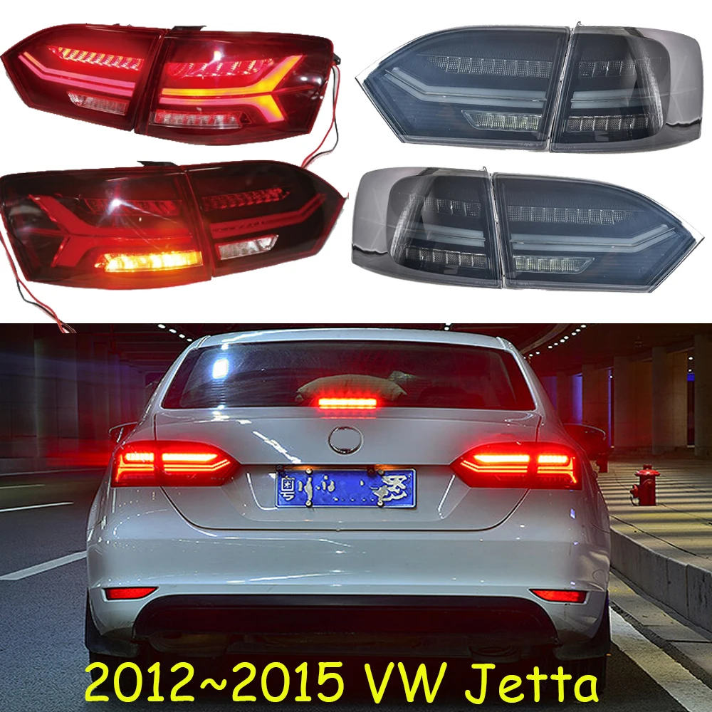 Автомобильные задние фары для фонарь Jetta2012 2013 2014 2015 светодиодный фонарь задний фонарь DRL + тормоз + Парк + перемещение вращающаяся лампа