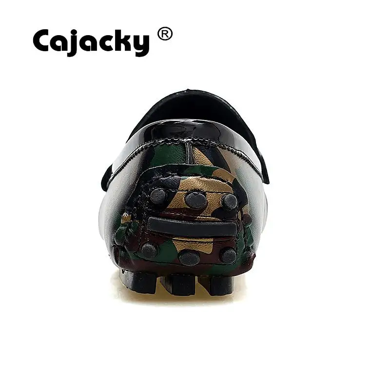 Cajacky новые мужские лоферы большие размеры 47 46 камуфляжные Мокасины с бахромой