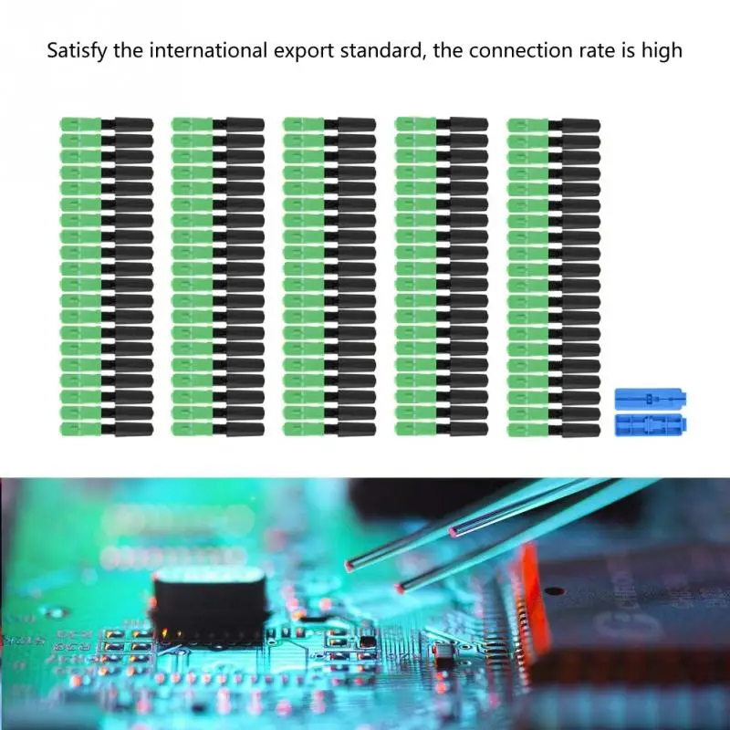 

100Pcs/Lot Optic Fiber Quick Connector SCAPC Embedded Connecting Adapter Straight Plug Durable Optic Fiber Quick Connector