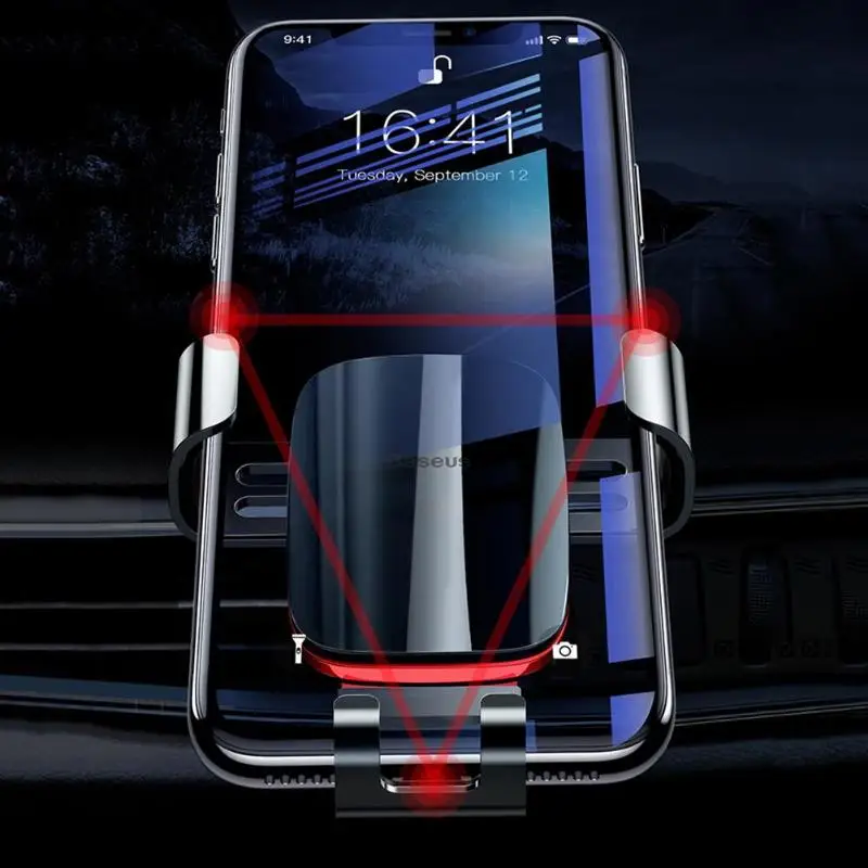  Baseus Gravity Car Phone Holder 360 universal Rotation CD Slot Mount Mobile Phone Clip Holder Stand