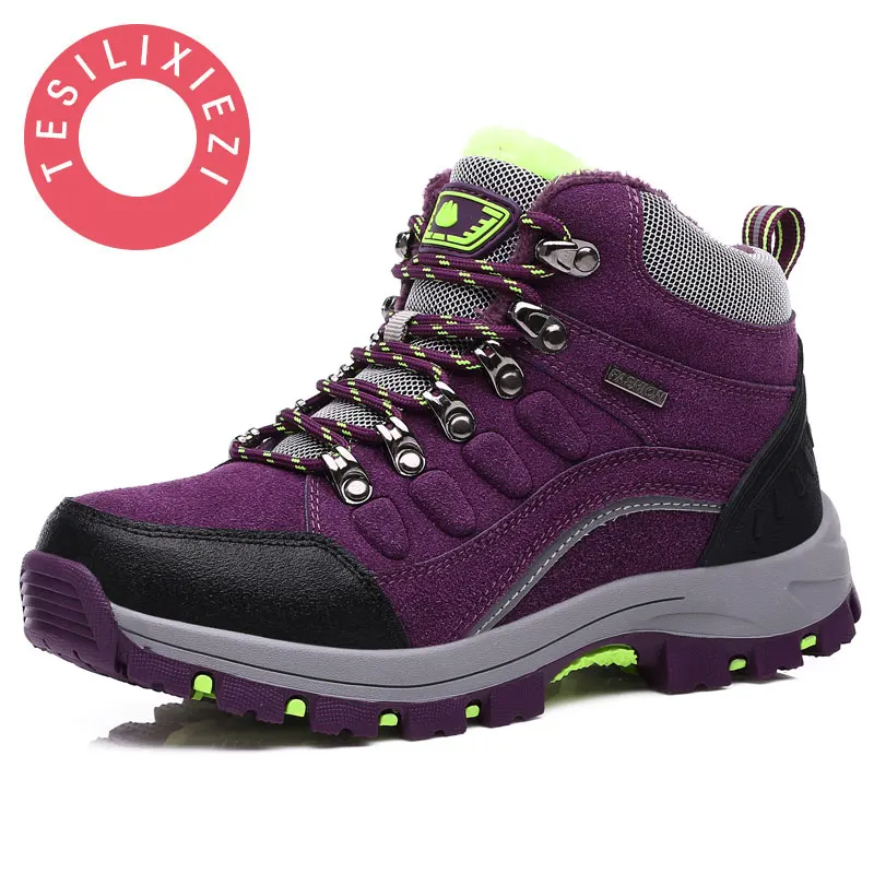 

Boots Winter Women Ankle Boot Female Waterproof Shoe Rubber Sole Warm Ankle Boots For Women Casual Short Plush botas mujer