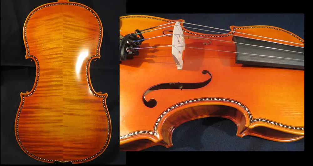 Guarneri style SONG Master inlay shell 16" viola huge and powerful sound #12457 | Спорт и развлечения